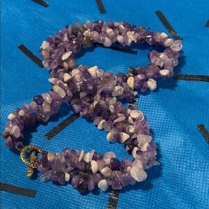Natural Amethyst Bulky Necklace